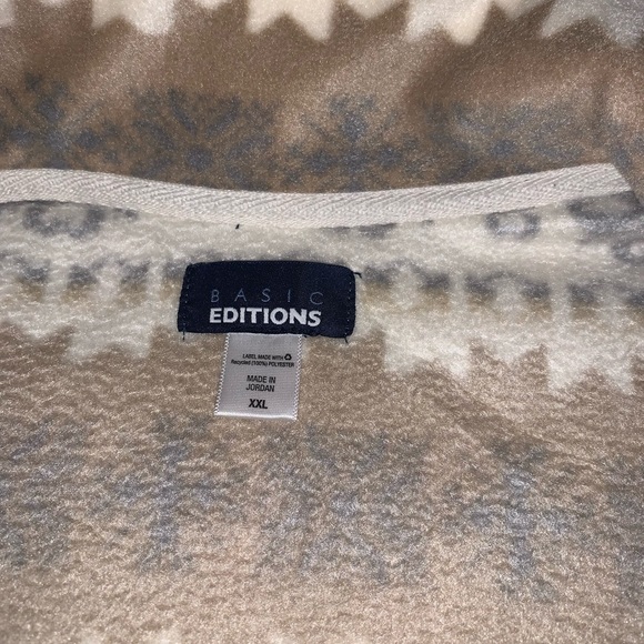 All NEW! Soft as can be fleece by Basic Editions. Full zip front jacket. Sz XXL - Picture 5 of 7